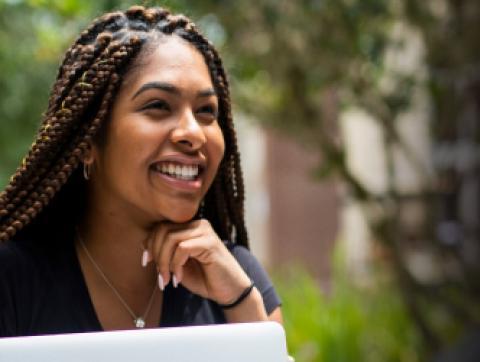 ODU student smiling