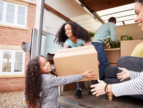 Family Moving Truck Relocation